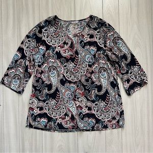 Allison Daley Patterned Blouse